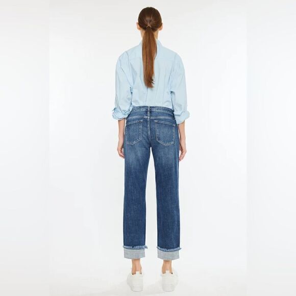 KanCan Russell Mid Rise Cuffed Jeans - Picture 4 of 5